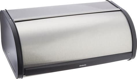 amazon.com brabantia roll top bread box matte steel fingerprint amazon.com|Brabantia roll top.